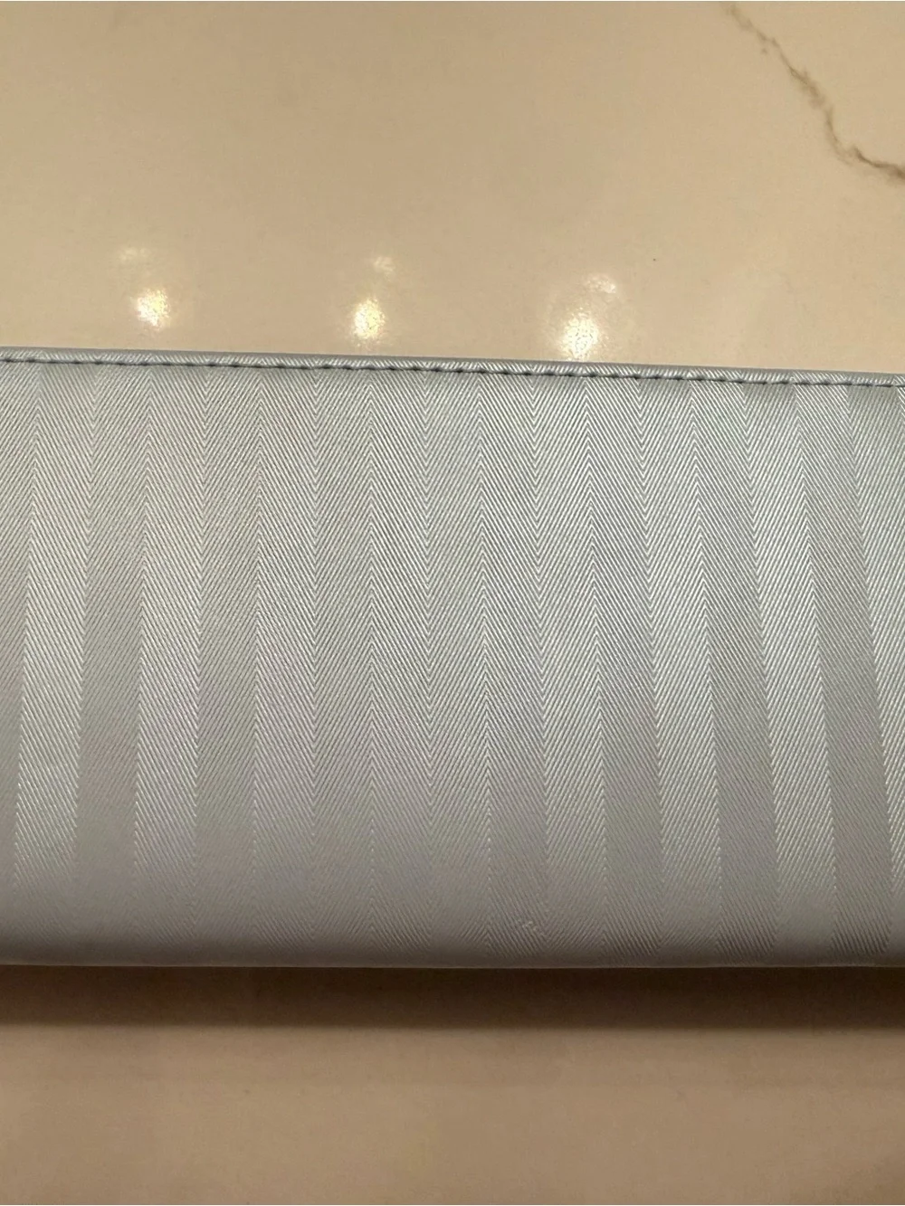 Samantha Thavasa Pale Blue Striped Envelope Wallet